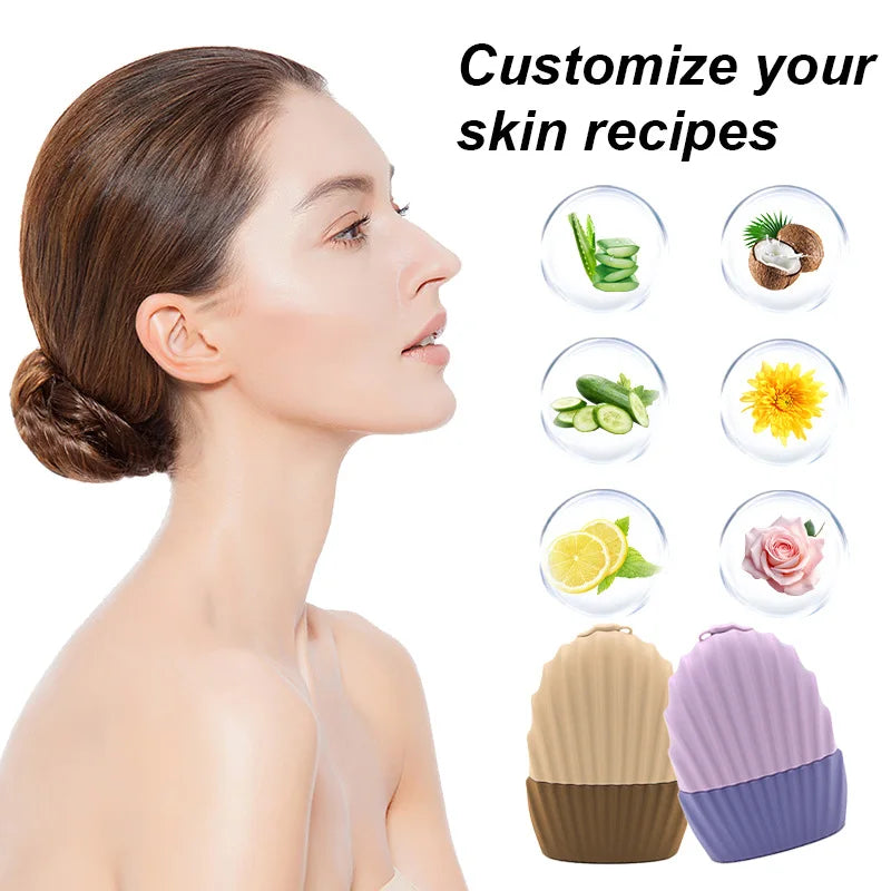 Silicone Ice Facial Roller Face Lifting Contouring Tools Ice Cube Trays Ice Globe Balls Eye Face Massager Beauty Skin Care Tool